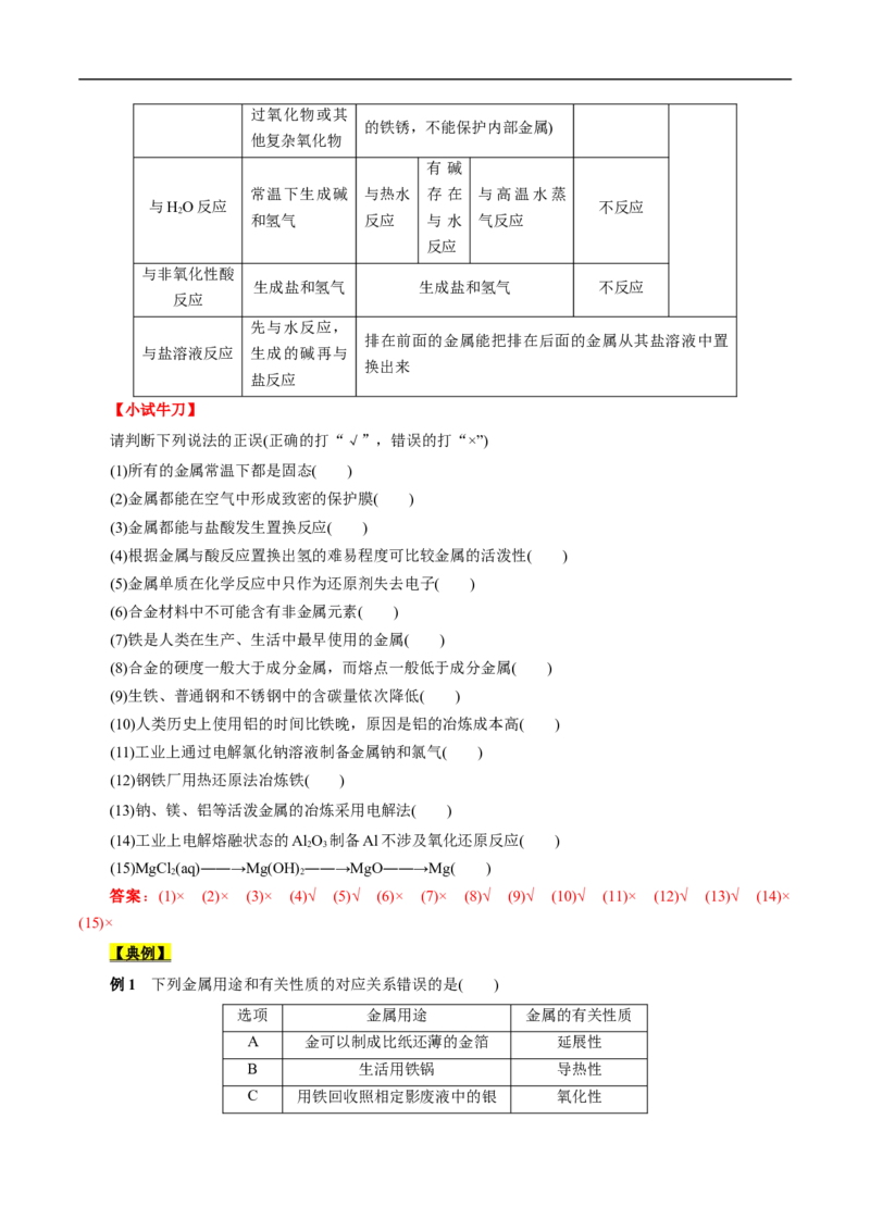 考点16铜及其金属材料（解析版）_05高考化学_通用版（老高考）复习资料_2023年复习资料_一轮复习_备战2023年高考化学一轮复习考点帮（全国通用）