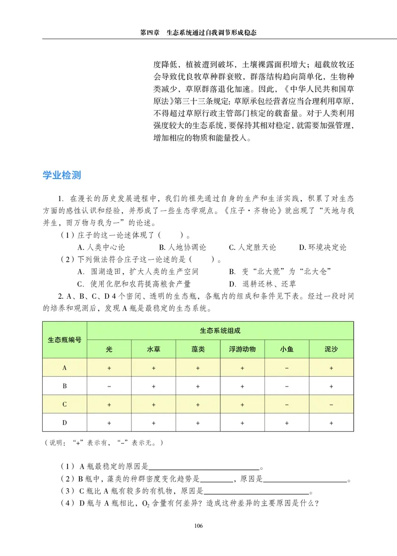 普通高中教科书&middot;生物学选择性必修2生物与环境(1)_高中全套电子教材及答案。_01高中电子教材全套_生物学_沪科教版_高中年级_选择性必修2生物与环境