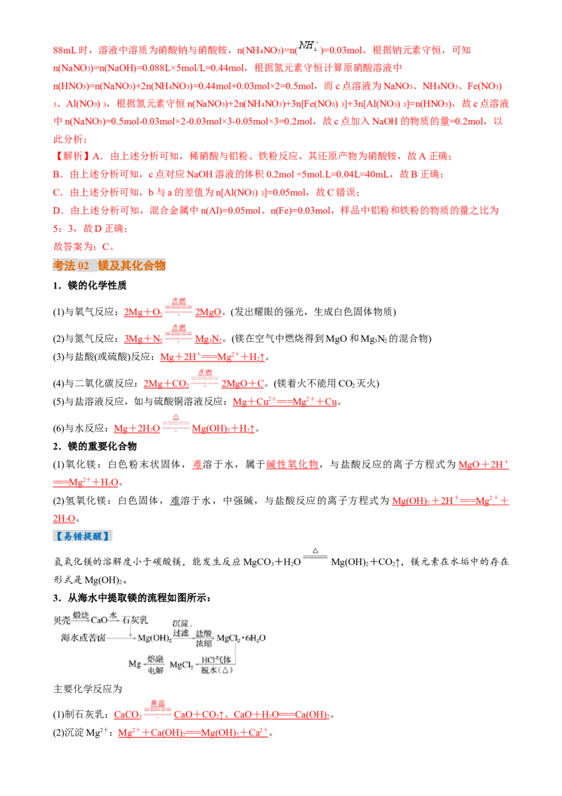 考点11铝及其重要化合物（核心考点精讲精练）-备战2025年高考化学一轮复习考点帮（新高考通用）（解析版）_05高考化学_2025年新高考资料_一轮复习_备战2025年高考化学一轮复习考点帮