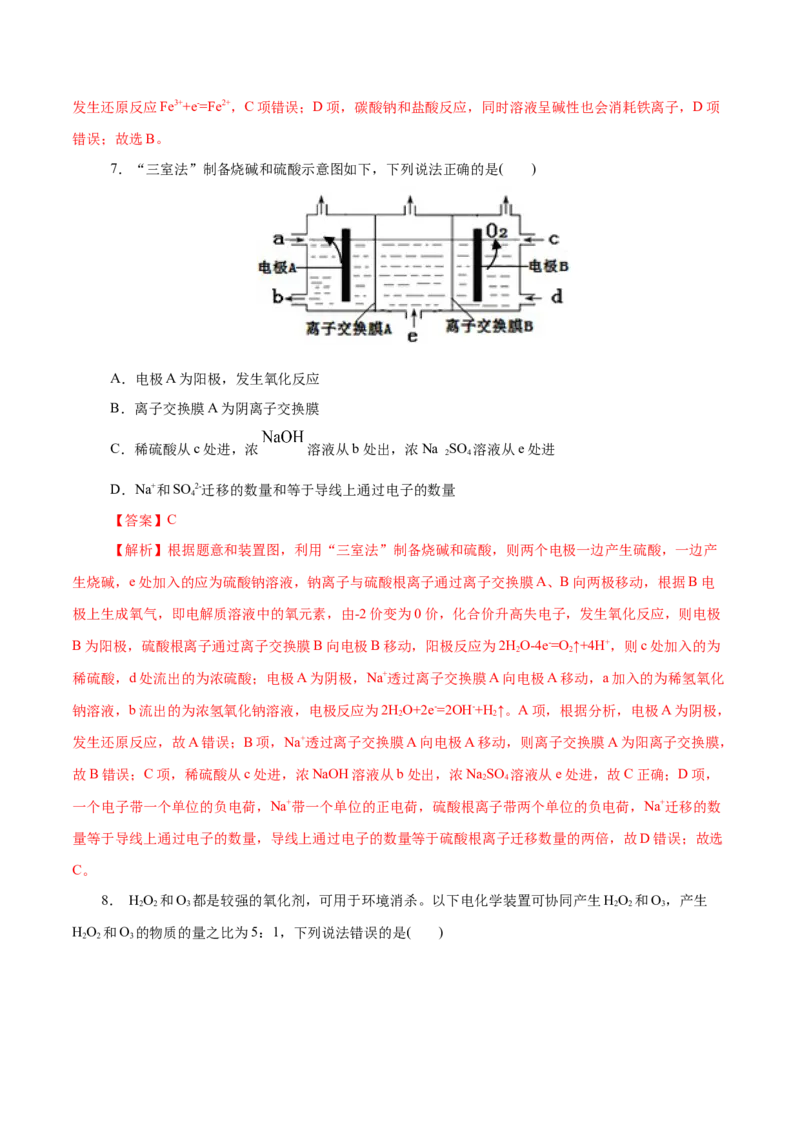 第35练电解池-2023年高考化学一轮复习小题多维练（解析版）_05高考化学_新高考复习资料_2023年新高考资料_一轮复习_2023年新高考化学一轮复习小题多维练