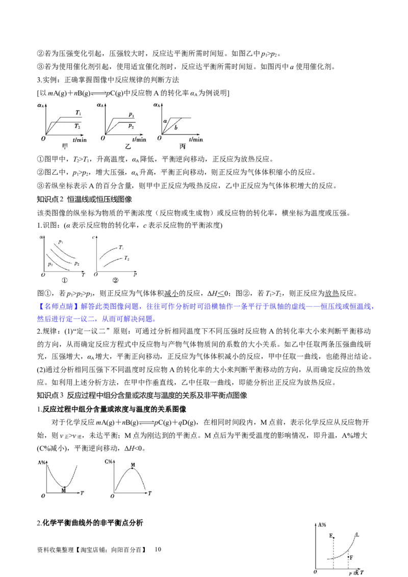 第27讲化学反应速率、平衡图像（讲义）（解析版）_05高考化学_新高考复习资料_2024年新高考资料_一轮复习资料_完2024年高考化学一轮复习讲练测(课件+讲义+练习)（新高考）