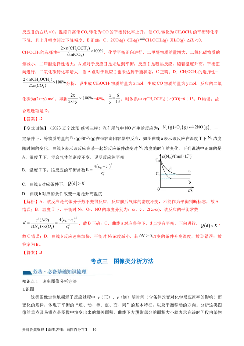第27讲化学反应速率、平衡图像（讲义）（解析版）_05高考化学_新高考复习资料_2024年新高考资料_一轮复习资料_完2024年高考化学一轮复习讲练测(课件+讲义+练习)（新高考）