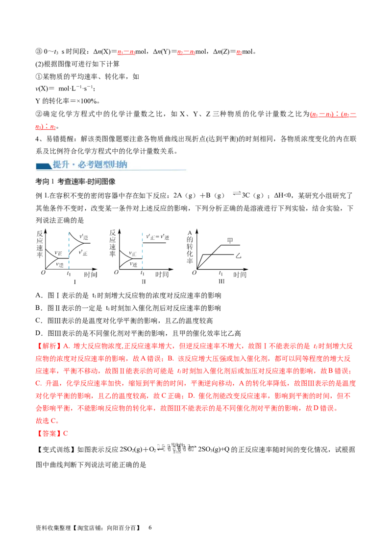 第27讲化学反应速率、平衡图像（讲义）（解析版）_05高考化学_新高考复习资料_2024年新高考资料_一轮复习资料_完2024年高考化学一轮复习讲练测(课件+讲义+练习)（新高考）