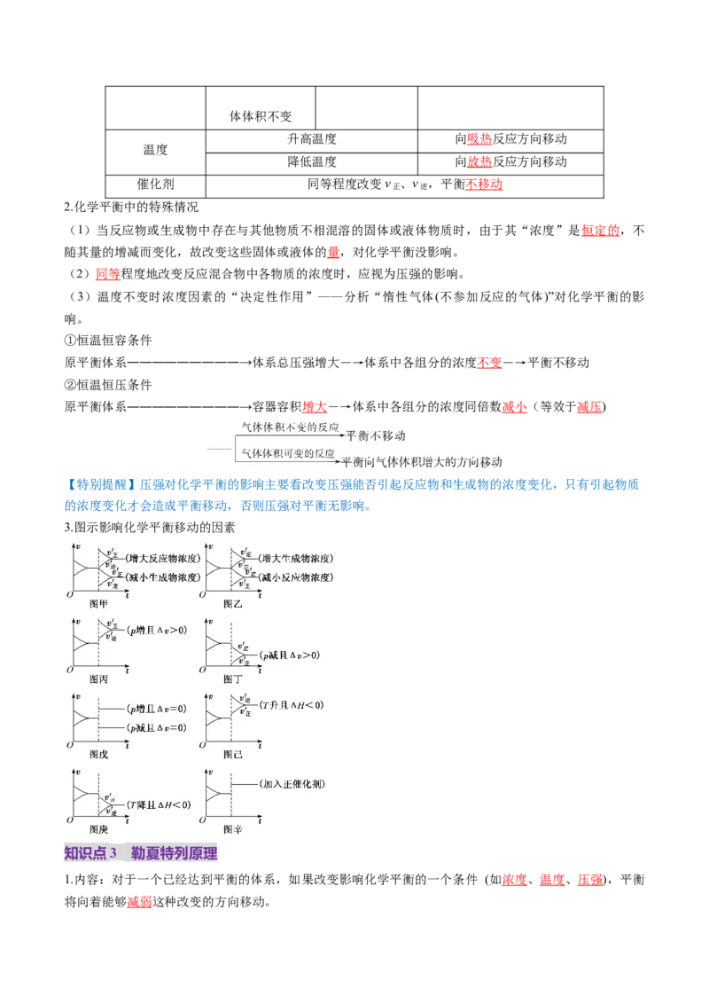 第02讲化学平衡状态、化学平衡的移动（讲义）（解析版）_05高考化学_2025年新高考资料_一轮复习_2025年高考化学一轮复习讲练测（新教材新高考）_第七章化学反应速率与化学平衡