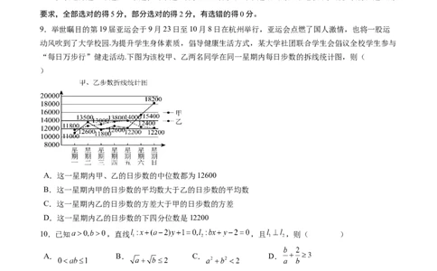 黄金卷-赢在高考&middot;黄金8卷备战2024年高考数学模拟卷（新高考七省专用）（考试版）_2.2025数学总复习_2024年新高考资料_4.2024高考模拟预测试卷