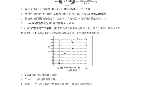 第1部分专题突破专题8　常见无机物性质的转化_05高考化学_新高考复习资料_2023年新高考资料_二轮复习_2023年高考化学二轮复习讲义+课件（新高考版）_学生版_二轮专题强化练与考前特训