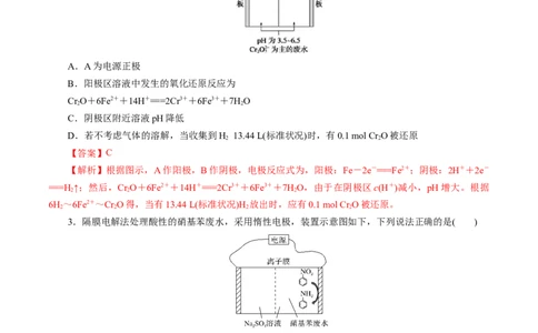 第03讲电解池、金属的腐蚀与防护(练习)(解析版)_05高考化学_2025年新高考资料_一轮复习_2025年高考化学一轮复习讲练测（新教材新高考）_第六章化学反应与能量