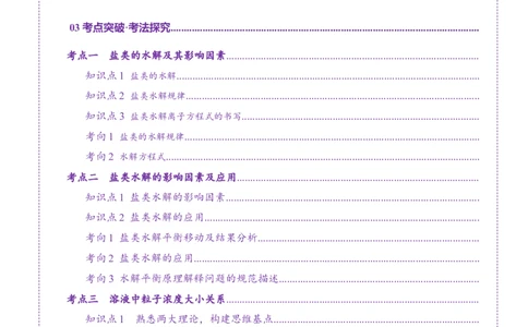 第03讲盐类的水解(讲义)(解析版)_05高考化学_2025年新高考资料_一轮复习_2025年高考化学一轮复习讲练测（新教材新高考）_第八章水溶液中的离子反应与平衡