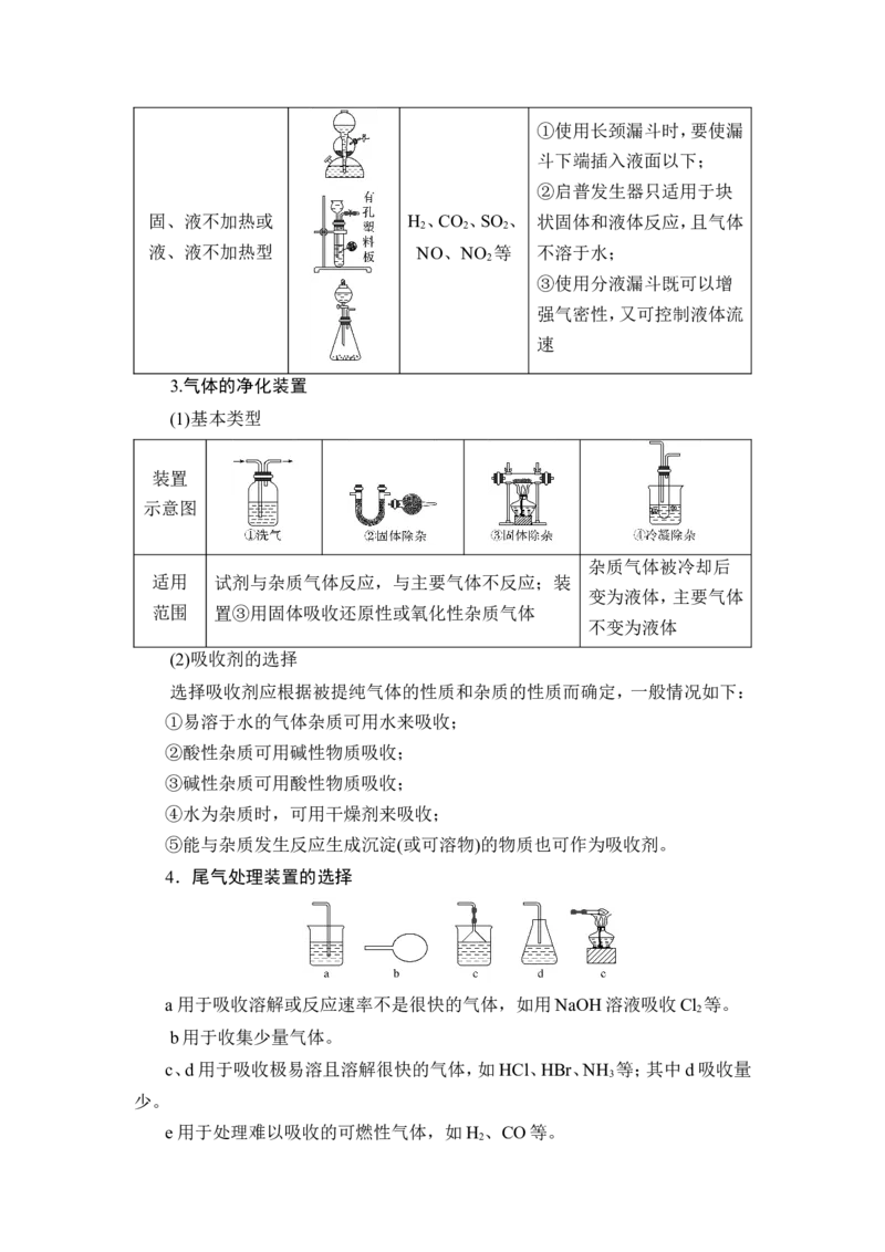 第3讲　高考化学综合实验题探究_05高考化学_新高考复习资料_2023年新高考资料_一轮复习_2023年新高考大一轮复习讲义_2023年高考化学一轮复习讲义（新高考）_赠补充习题