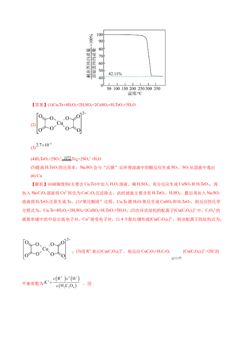 第05讲工业流程解题策略(练习)(解析版)_05高考化学_2025年新高考资料_一轮复习_2025年高考化学一轮复习讲练测（新教材新高考）_第八章水溶液中的离子反应与平衡