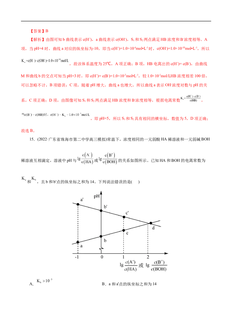 考点26弱电解质的电离（解析版）_05高考化学_通用版（老高考）复习资料_2023年复习资料_一轮复习_备战2023年高考化学一轮复习考点帮（全国通用）