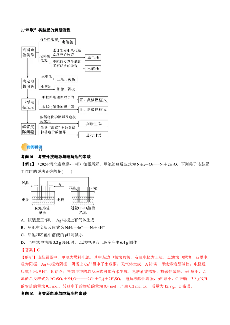 考点24电化学原理的综合应用（核心考点精讲精练）-备战2025年高考化学一轮复习考点帮（新高考通用）（解析版）_05高考化学_2025年新高考资料_一轮复习