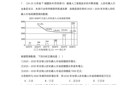 第十二章数据的收集、整理与描述单元测试（提高卷）（原卷版）_初中数学_七年级数学下册（人教版）_单元测试
