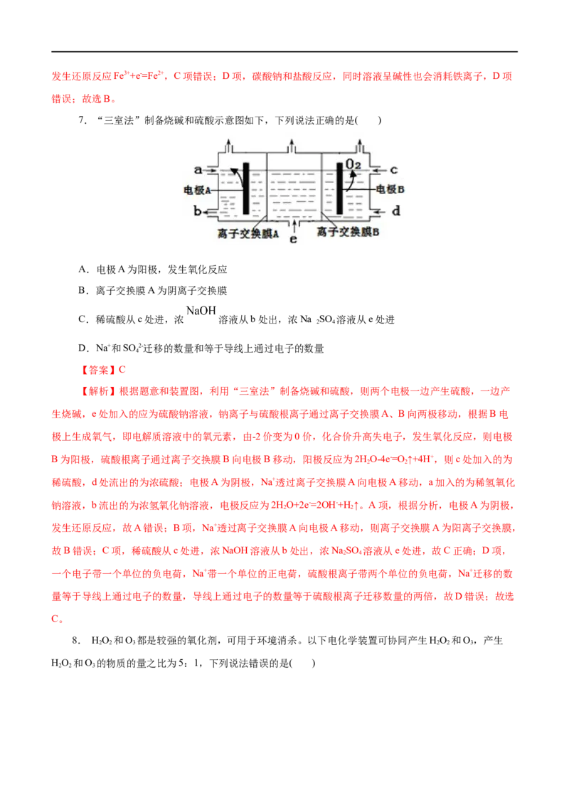 第35练电解池-2023年高考化学一轮复习小题多维练（解析版）_05高考化学_通用版（老高考）复习资料_2023年复习资料_一轮复习_2023年高考化学一轮复习小题多维练（全国通用）