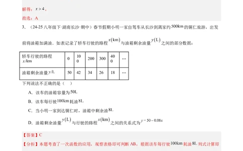 第十九章一次函数重难点检测卷（教师版）_初中数学_八年级数学下册（人教版）_重难点专题提升-V7_2025版