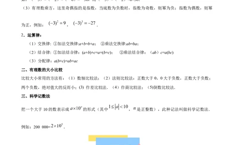 第二章有理数的运算知识归纳与题型突破（单元复习10类题型清单）（解析版）_初中数学_七年级数学上册（人教版）_知识点汇总