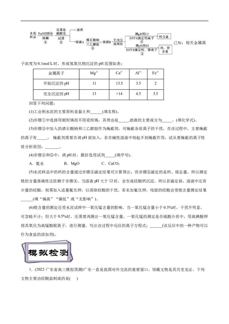 考点12硅及其无机非金属材料（原卷版）_05高考化学_通用版（老高考）复习资料_2023年复习资料_一轮复习_备战2023年高考化学一轮复习考点帮（全国通用）