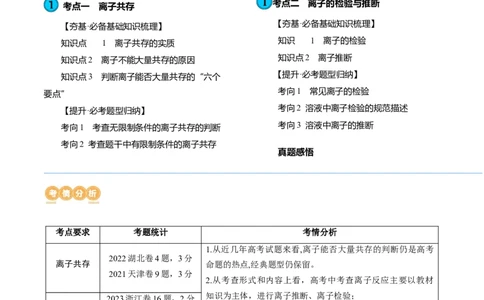第06讲离子共存、离子的检验与推断（讲义）（解析版）_05高考化学_2024年新高考资料_1.2024一轮复习_2024年高考化学一轮复习讲练测（新教材新高考）