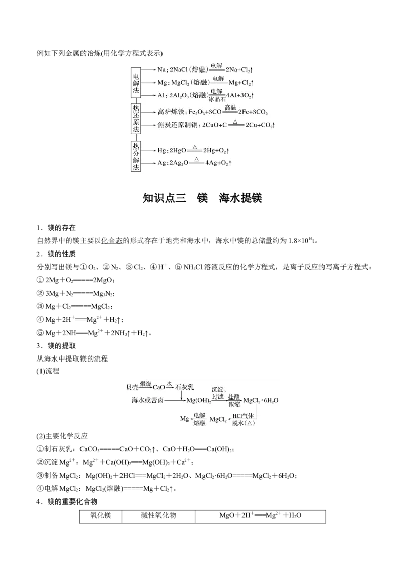 考向08金属材料及金属矿物的开发利用-备战2023年高考化学一轮复习考点微专题（新高考地区专用）_05高考化学_新高考复习资料_2023年新高考资料_一轮复习