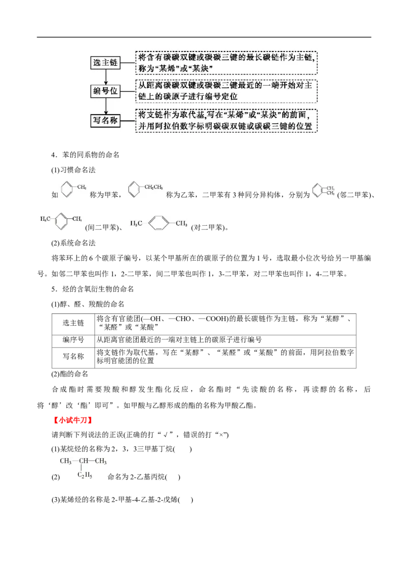 考点30有机化合物的结构特点（原卷版）_05高考化学_通用版（老高考）复习资料_2023年复习资料_一轮复习_备战2023年高考化学一轮复习考点帮（全国通用）