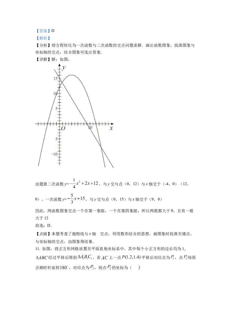 精品解析：2022年山东省泰安市中考数学真题（解析版）_初中数学_九年级数学下册（人教版）_全国各地数学中考真题_2022年全国中考数学真题145份_506