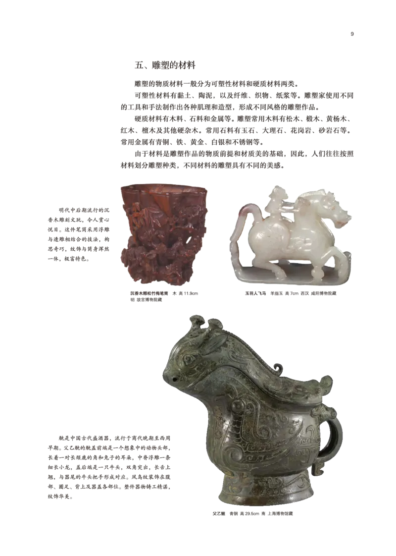 普通高中教科书&middot;美术选择性必修3雕塑(1)_高中全套电子教材及答案。_01高中电子教材全套_美术_鲁美版_高中年级_选择性必修3雕塑