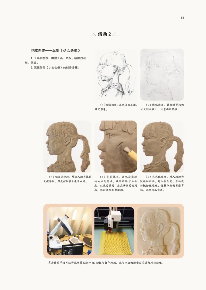 普通高中教科书&middot;美术选择性必修3雕塑(1)_高中全套电子教材及答案。_01高中电子教材全套_美术_鲁美版_高中年级_选择性必修3雕塑