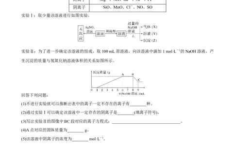 第4、5讲　离子反应、离子共存、推断、检验（学生版）_05高考化学_新高考复习资料_2024年新高考资料_一轮复习资料_大一轮课堂2024年高考化学大一轮复习课件+习题_习题