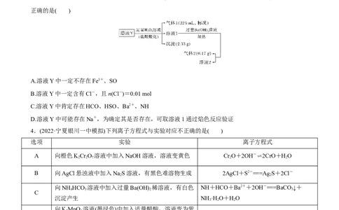 第4、5讲　离子反应、离子共存、推断、检验（学生版）_05高考化学_新高考复习资料_2024年新高考资料_一轮复习资料_大一轮课堂2024年高考化学大一轮复习课件+习题_习题