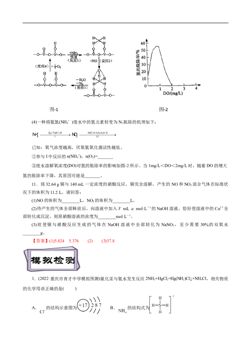 考点11氮及其化合物（原卷版）_05高考化学_通用版（老高考）复习资料_2023年复习资料_一轮复习_备战2023年高考化学一轮复习考点帮（全国通用）