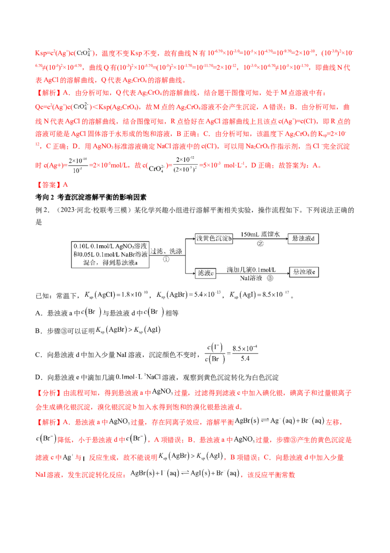 第31讲难溶电解质的溶解平衡与应用（讲义）（解析版）_05高考化学_2024年新高考资料_1.2024一轮复习_2024年高考化学一轮复习讲练测（新教材新高考）