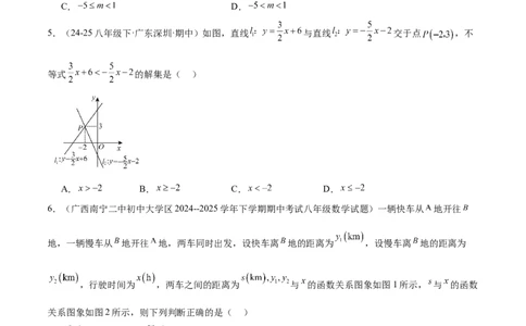 第十九章一次函数重难点检测卷（学生版）_初中数学_八年级数学下册（人教版）_重难点专题提升-V7_2025版