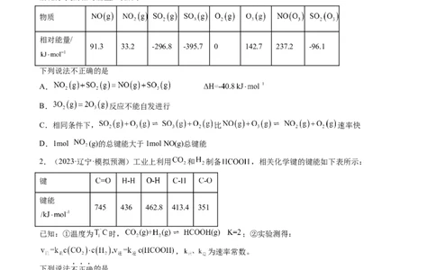 第21讲化学反应的热效应（练习）（原卷版）_05高考化学_新高考复习资料_2024年新高考资料_一轮复习资料_完2024年高考化学一轮复习讲练测(课件+讲义+练习)（新高考）_讲义+练习