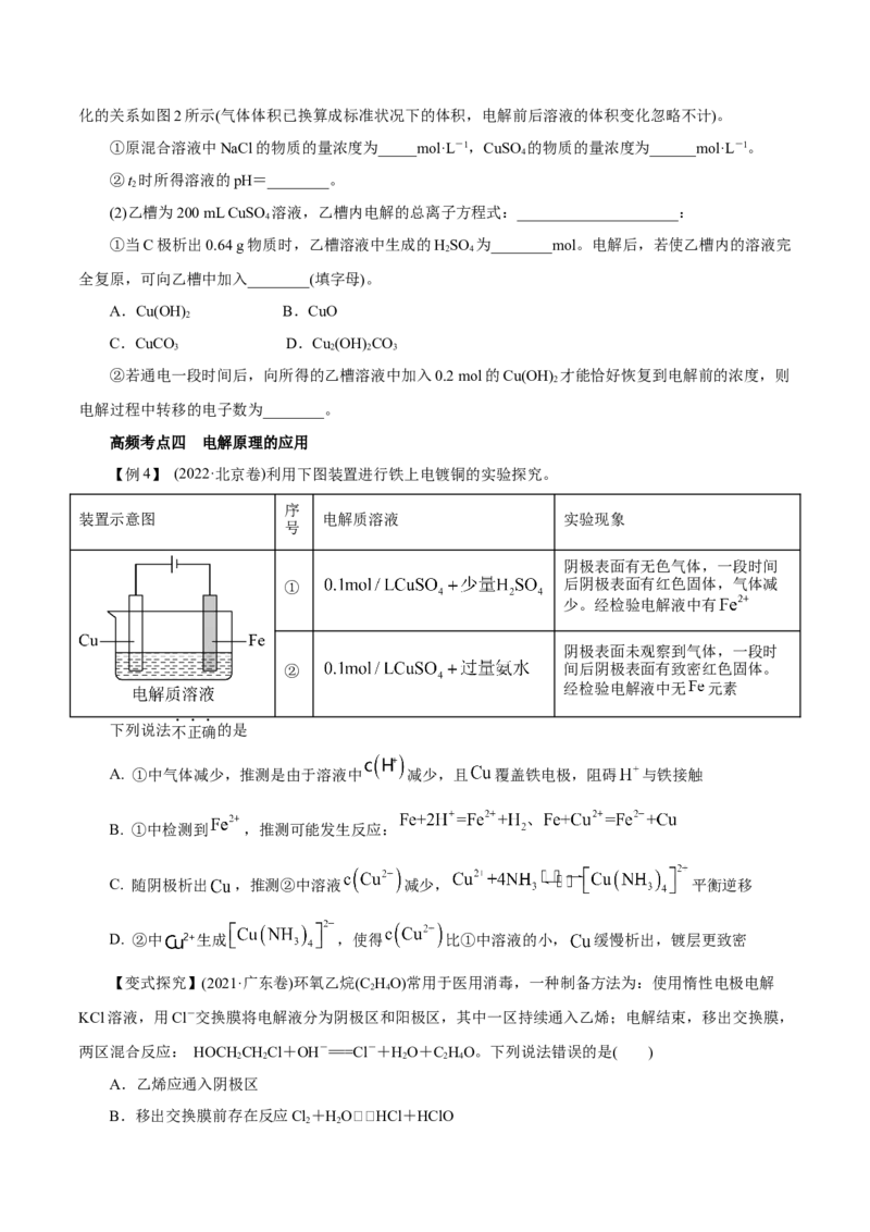 第17讲电解池金属的腐蚀与防护（讲）-2023年高考化学一轮复习讲练测（原卷版）_05高考化学_新高考复习资料_2023年新高考资料_一轮复习