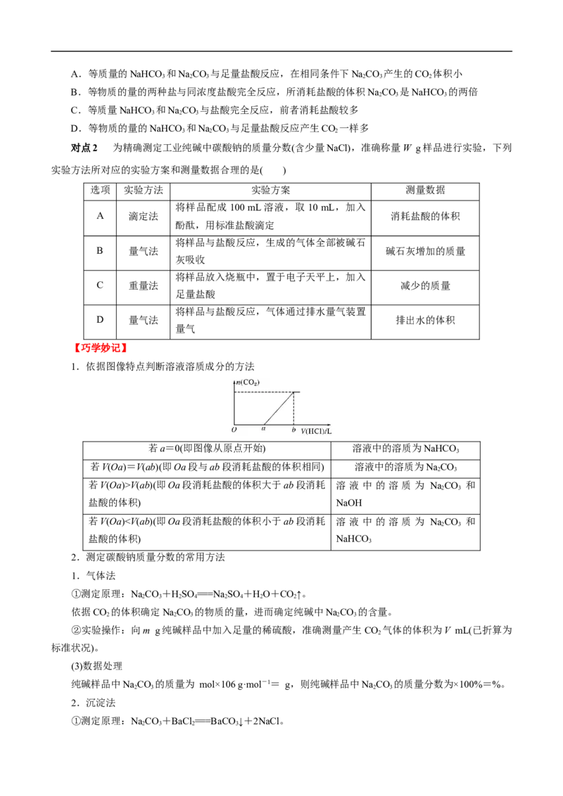 考点13钠及其化合物（原卷版）_05高考化学_通用版（老高考）复习资料_2023年复习资料_一轮复习_备战2023年高考化学一轮复习考点帮（全国通用）