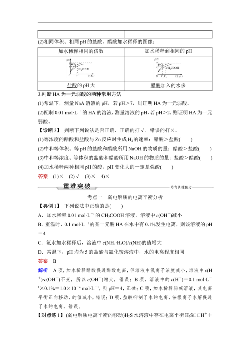 第1讲　电离平衡_05高考化学_通用版（老高考）复习资料_2023年复习资料_一轮复习_2023年高考化学一轮复习讲义+课件（全国版）_2023年高考化学一轮复习讲义（全国版）_赠补充习题