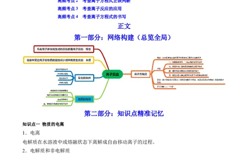第04讲离子反应　离子方程式（讲）-2023年高考化学一轮复习讲练测（全国通用）（原卷版）_05高考化学_通用版（老高考）复习资料_2023年复习资料_一轮复习