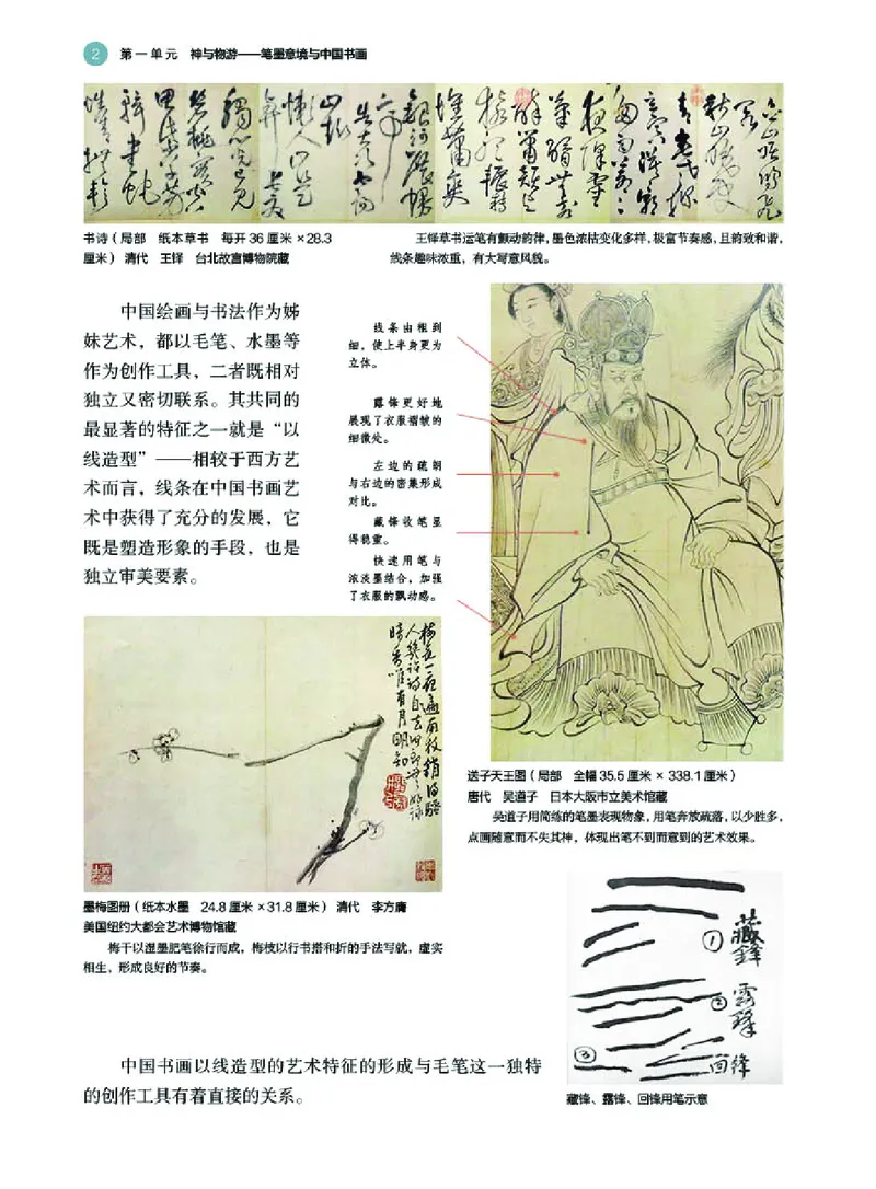 普通高中教科书&middot;美术选择性必修2中国书画(1)_高中全套电子教材及答案。_01高中电子教材全套_美术_湘美版_高中年级_选择性必修2中国书画