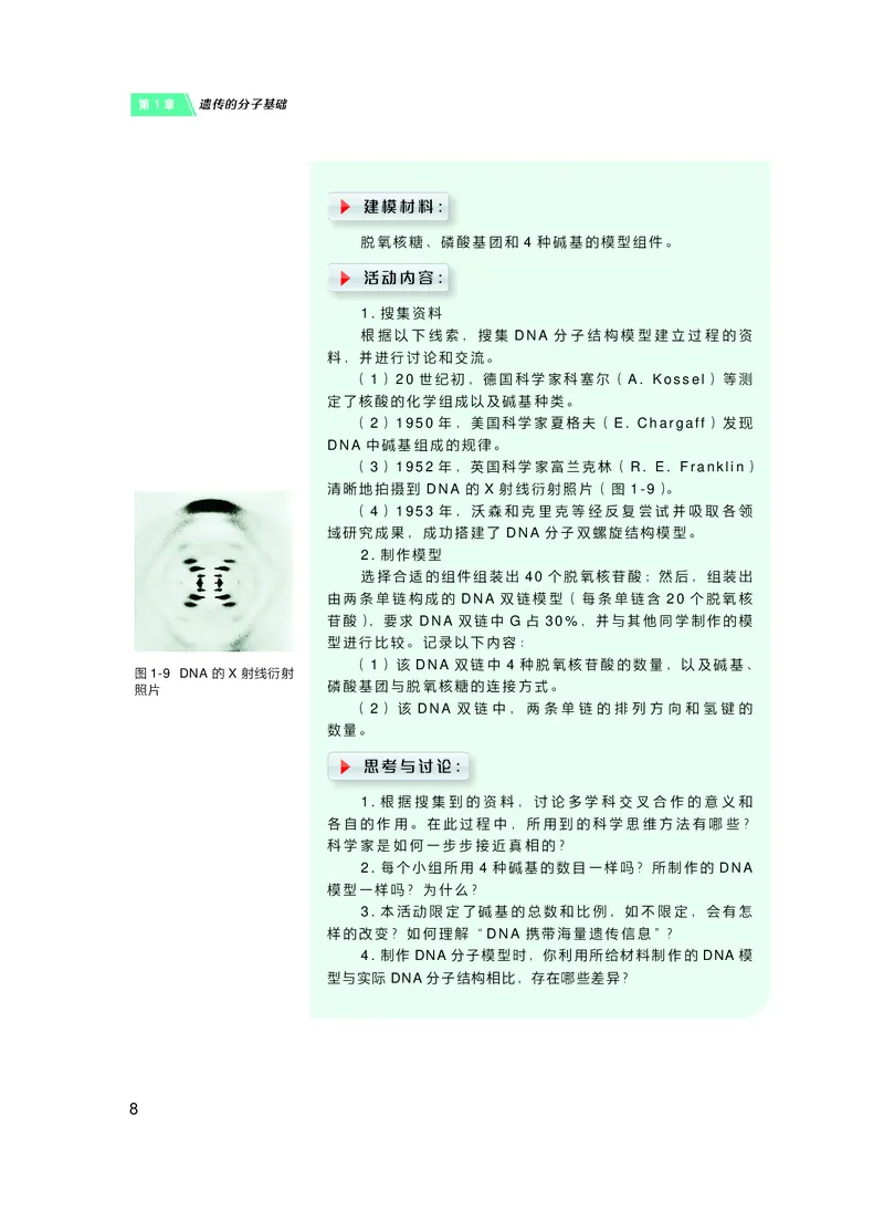 普通高中教科书&middot;生物学必修2遗传与进化(1)_高中全套电子教材及答案。_01高中电子教材全套_生物学_沪科技版_高中年级_必修2遗传与进化