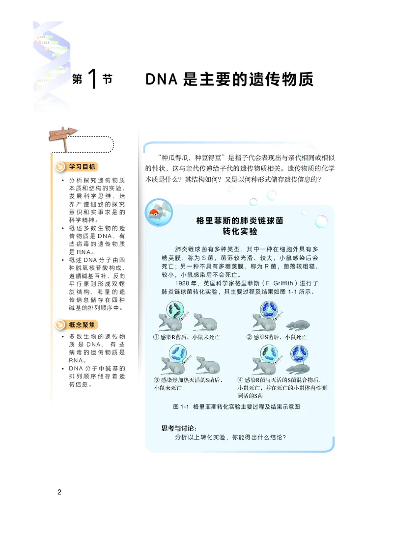 普通高中教科书&middot;生物学必修2遗传与进化(1)_高中全套电子教材及答案。_01高中电子教材全套_生物学_沪科技版_高中年级_必修2遗传与进化