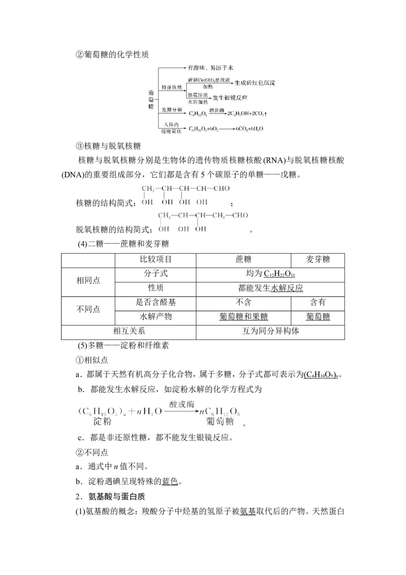 第4讲　生物大分子　合成高分子_05高考化学_新高考复习资料_2023年新高考资料_一轮复习_2023年新高考大一轮复习讲义_2023年高考化学一轮复习讲义（新高考）_赠补充习题