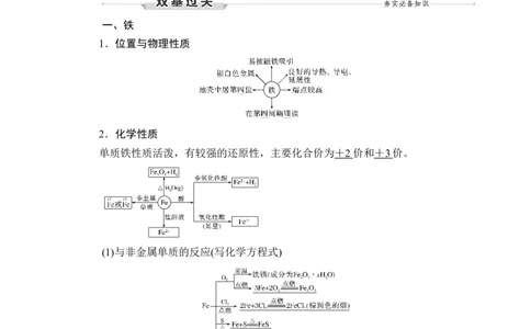 第2讲　铁及其化合物_05高考化学_新高考复习资料_2023年新高考资料_一轮复习_2023年新高考大一轮复习讲义_2023年高考化学一轮复习讲义（新高考）_赠补充习题_第三章　金属及其化合物