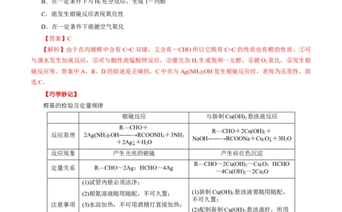 考点37醛酮（解析版）_05高考化学_通用版（老高考）复习资料_2023年复习资料_一轮复习_备战2023年高考化学一轮复习考点帮（全国通用）