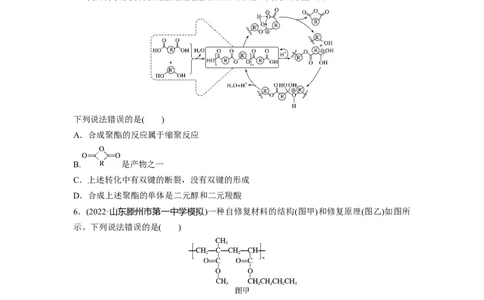 第10章第66练合成高分子　有机合成路线设计_05高考化学_2024年新高考资料_1.2024一轮复习_2024年高考化学一轮复习讲义（新人教新高考版）_学生版在此文件夹_一轮复习71练