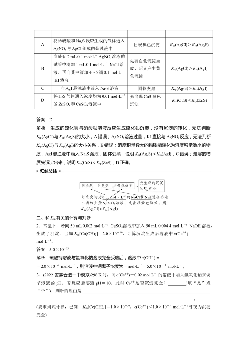 第8章第52讲　难溶电解质的溶解平衡---2023年高考化学一轮复习（新高考）_05高考化学_新高考复习资料_2023年新高考资料_一轮复习_2023年新高考大一轮复习讲义