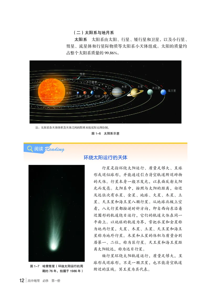 普通高中教科书&middot;地理必修第一册(1)_高中全套电子教材及答案。_01高中电子教材全套_地理_湘教版_高中年级_必修第一册