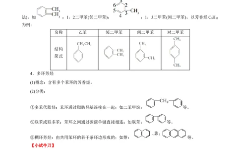 考点34芳香烃（原卷版）_05高考化学_通用版（老高考）复习资料_2023年复习资料_一轮复习_备战2023年高考化学一轮复习考点帮（全国通用）