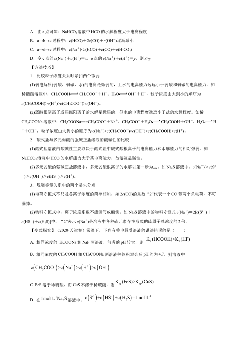 第23讲盐类水解（讲）-2023年高考化学一轮复习讲练测（原卷版）_05高考化学_新高考复习资料_2023年新高考资料_一轮复习_2023年高考化学一轮复习讲练测（新教材新高考）