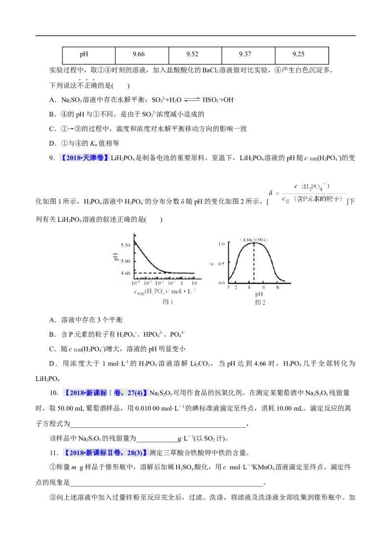 考点27水的电离和溶液的pH（原卷版）_05高考化学_通用版（老高考）复习资料_2023年复习资料_一轮复习_备战2023年高考化学一轮复习考点帮（全国通用）