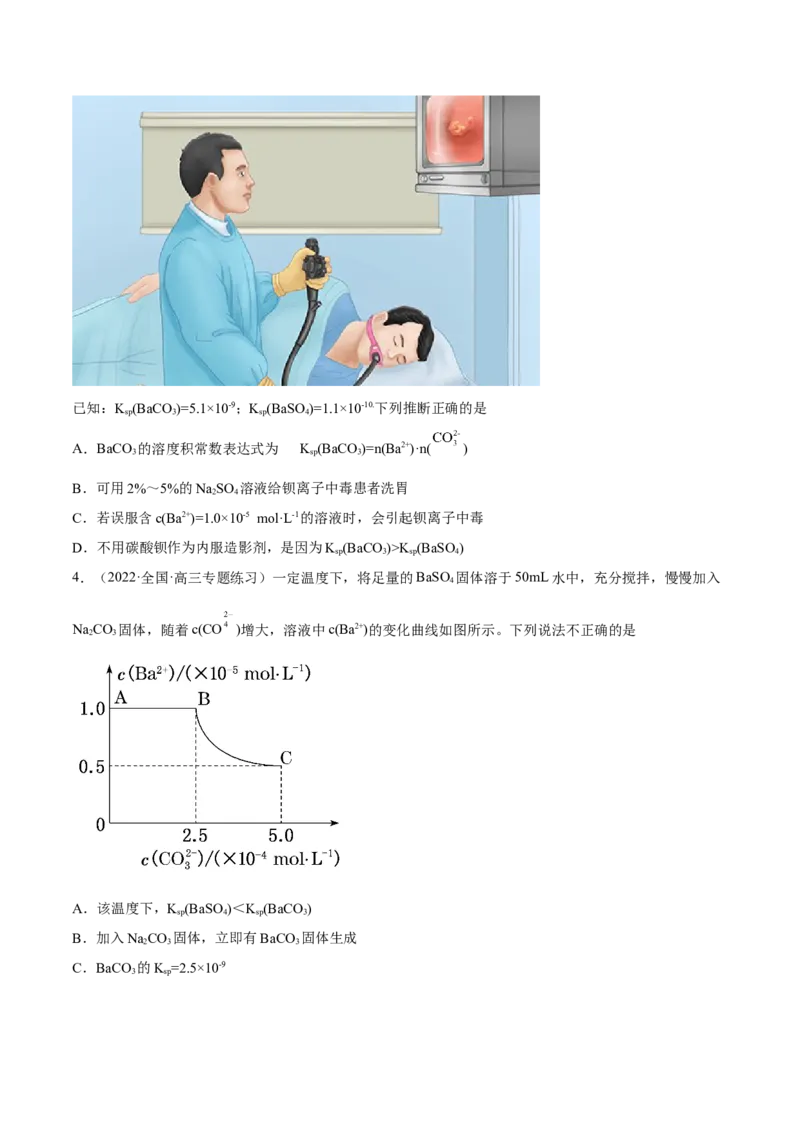 考向28沉淀溶解平衡-备战2023年高考化学一轮复习考点微专题（新高考地区专用）_05高考化学_新高考复习资料_2023年新高考资料_一轮复习